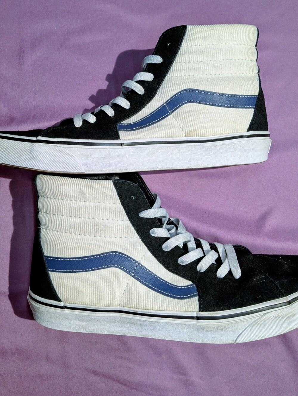 💎 HTF Vans Sk8-Hi Corduroy Skate Shoes Men’s 11.5 NEW💣